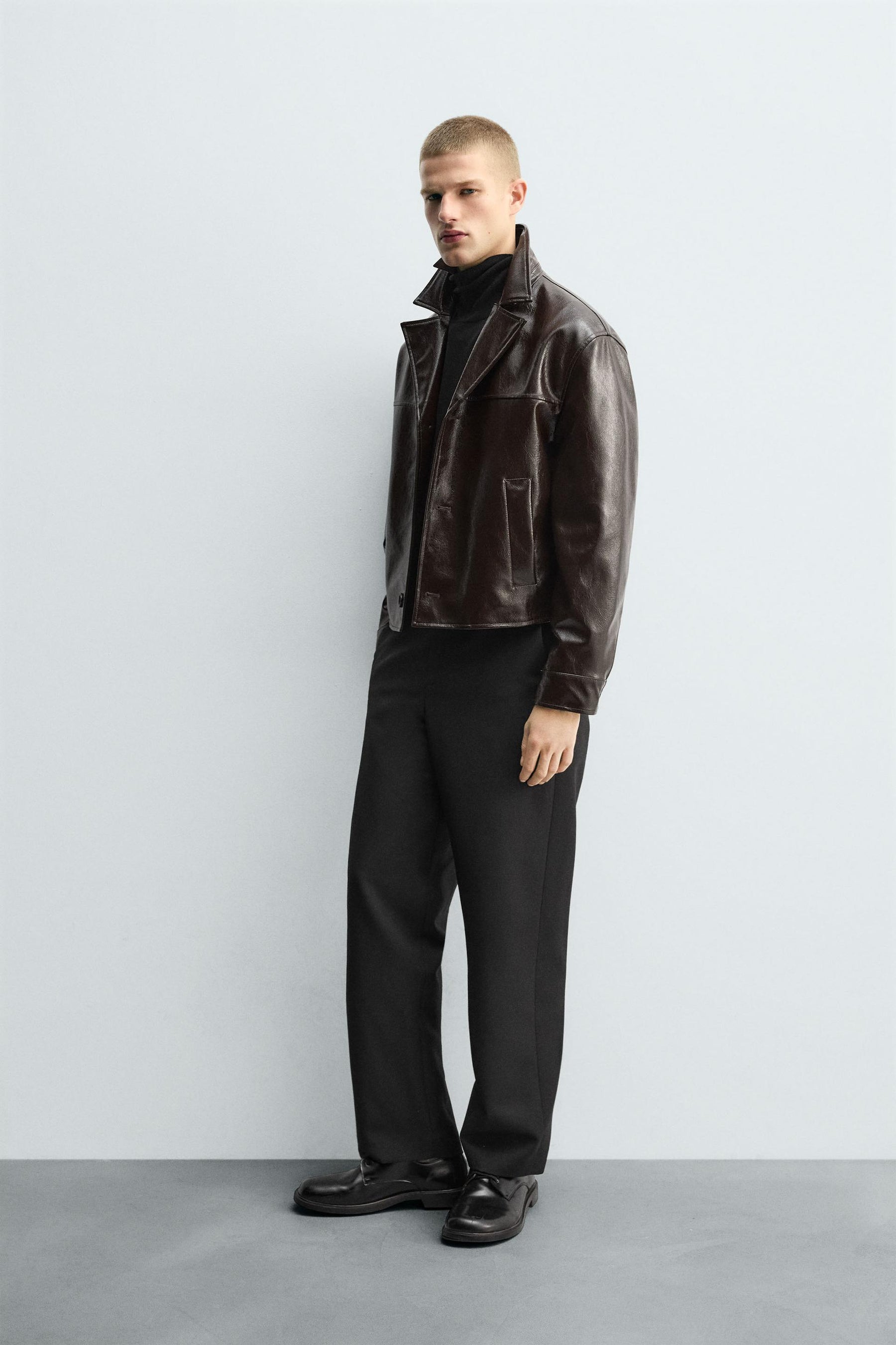 LEATHER EFFECT JACKET - Image 4