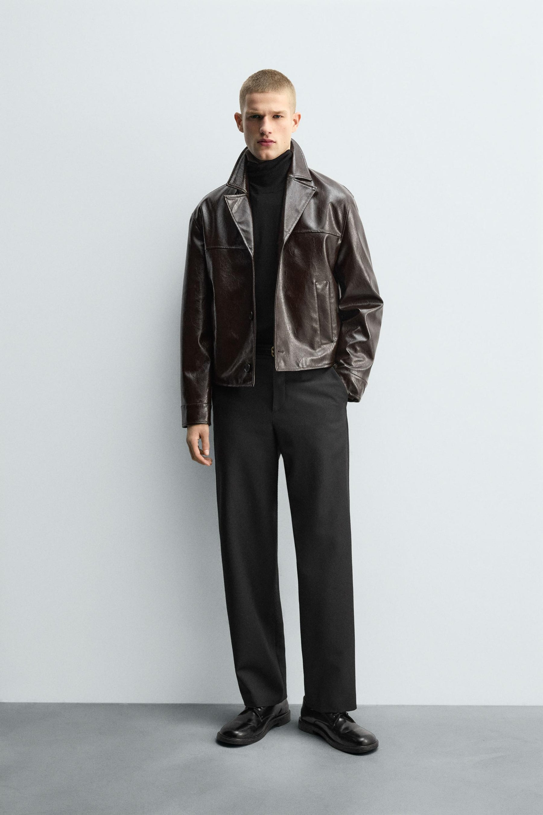 LEATHER EFFECT JACKET - Image 1
