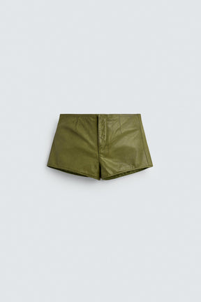 100% Leather Shorts