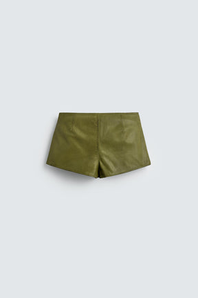 100% Leather Shorts