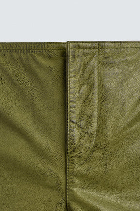 100% Leather Shorts