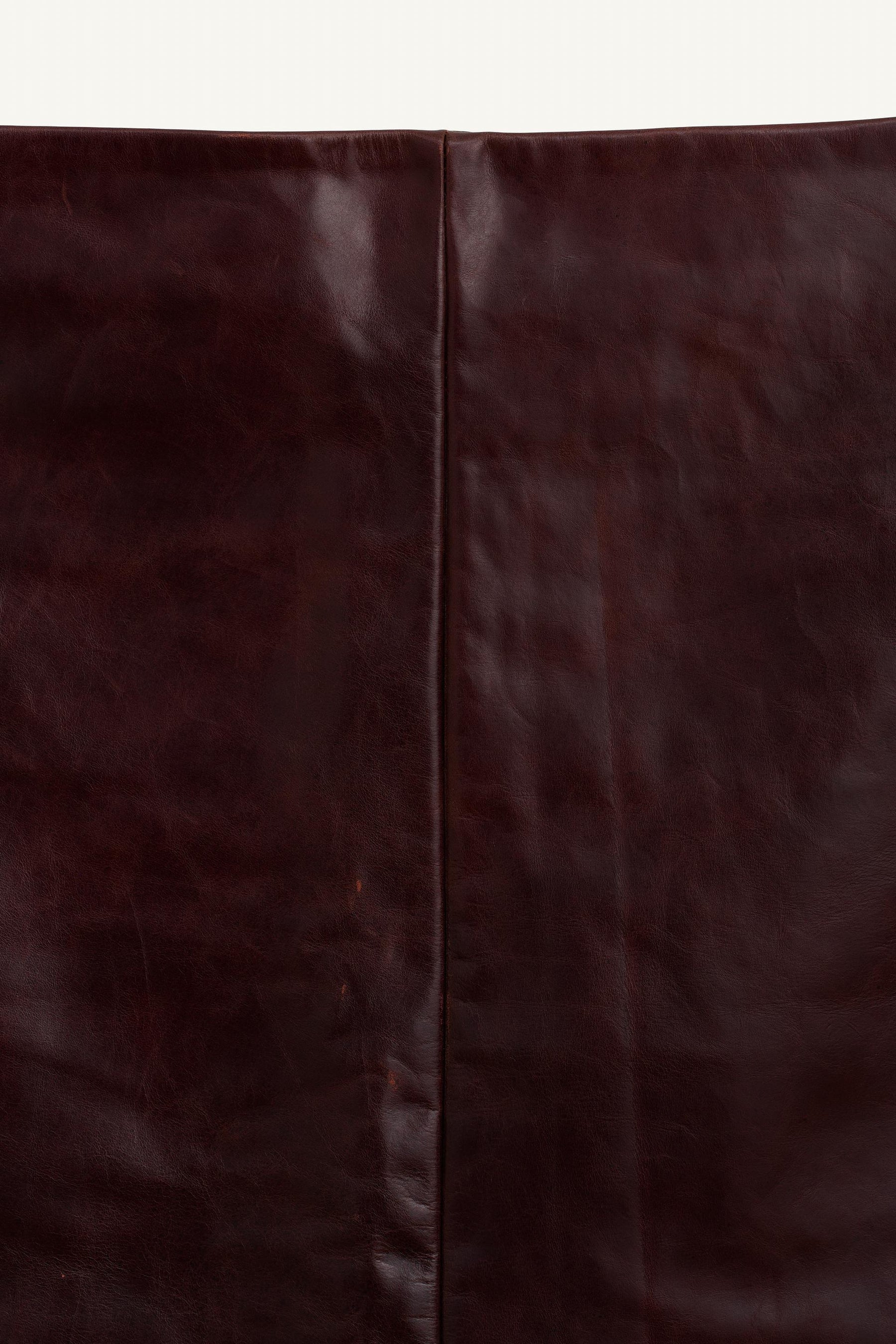 100% LEATHER STRAIGHT SKIRT