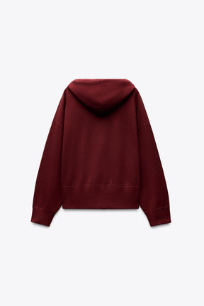 Knitted Hooded Sweater
