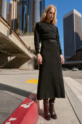 Belted Midi Dress