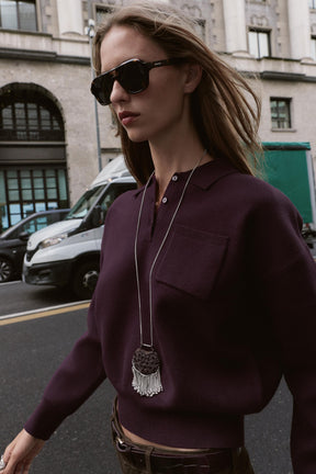 Knit Polo Shirt