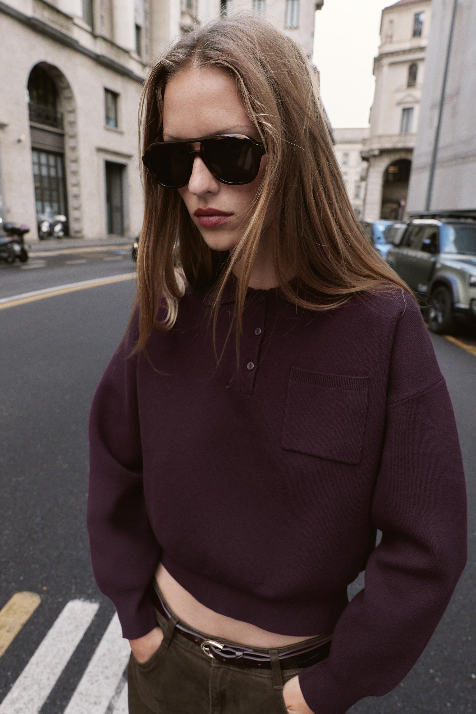 Knit Polo Shirt