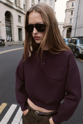 Knit Polo Shirt