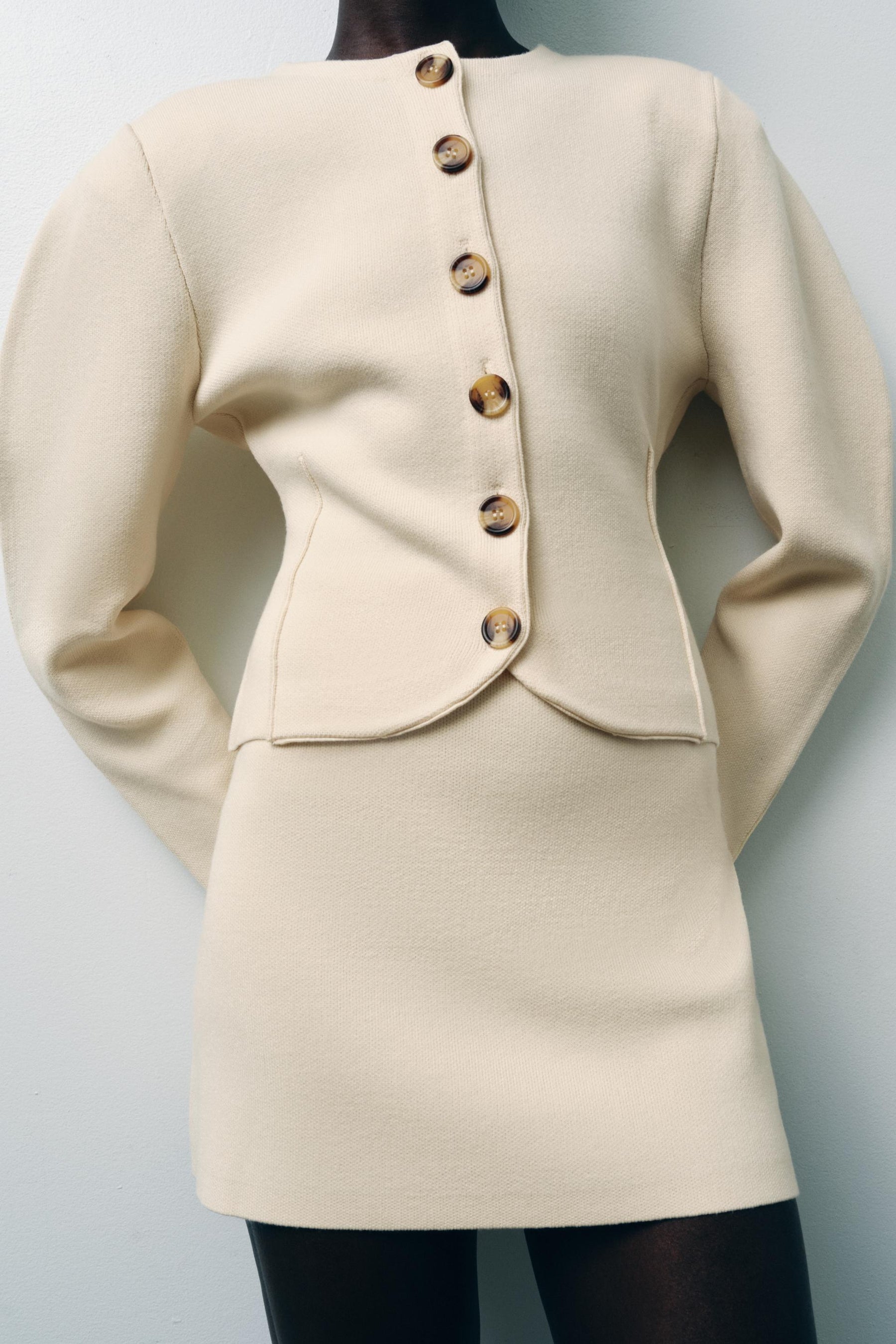 FITTED CARDIGAN WITH BUTTONS - Image 4