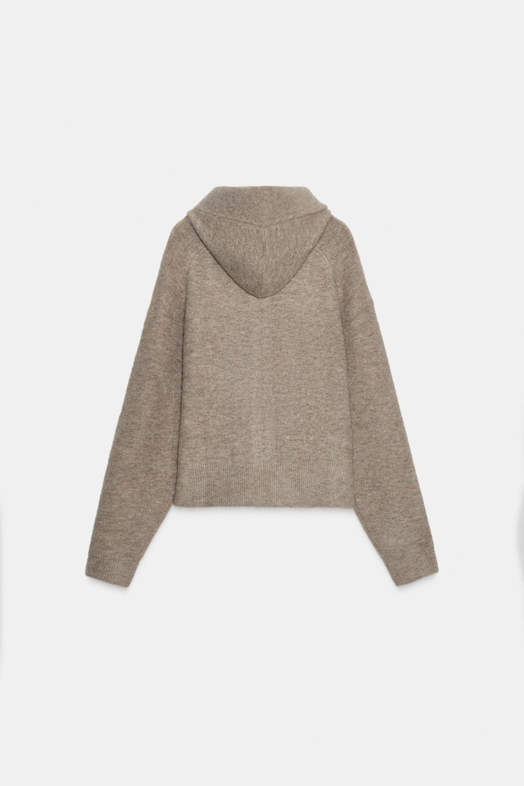 Cardigan-Hoodie mit Schleifenakzent