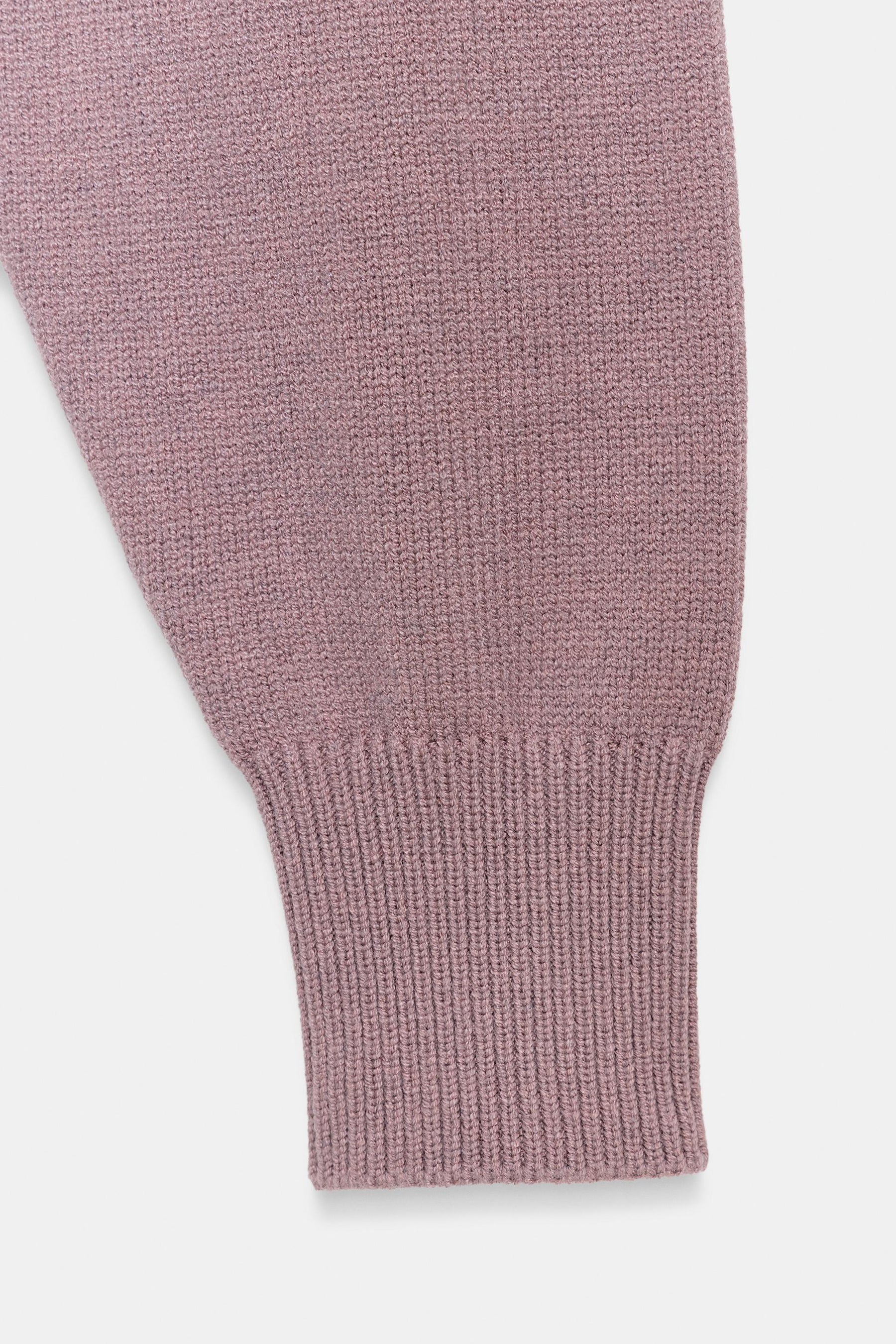 CROPPED PLAIN KNIT JUMPER - Image 3
