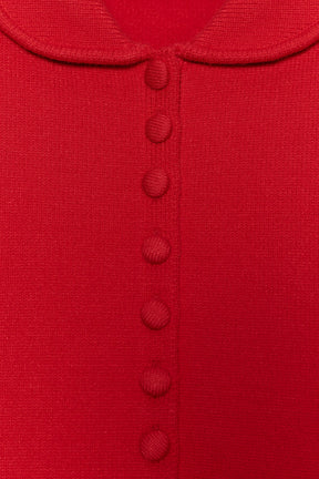 Strickjacke mit Peter-Pan-Kragen