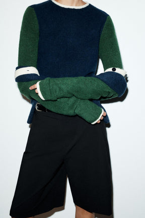 COLOUR BLOCK KNIT JUMPER - Image 4