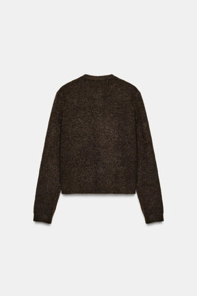 Strickjacke mit Kugelknöpfen