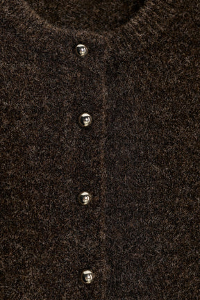 Strickjacke mit Kugelknöpfen