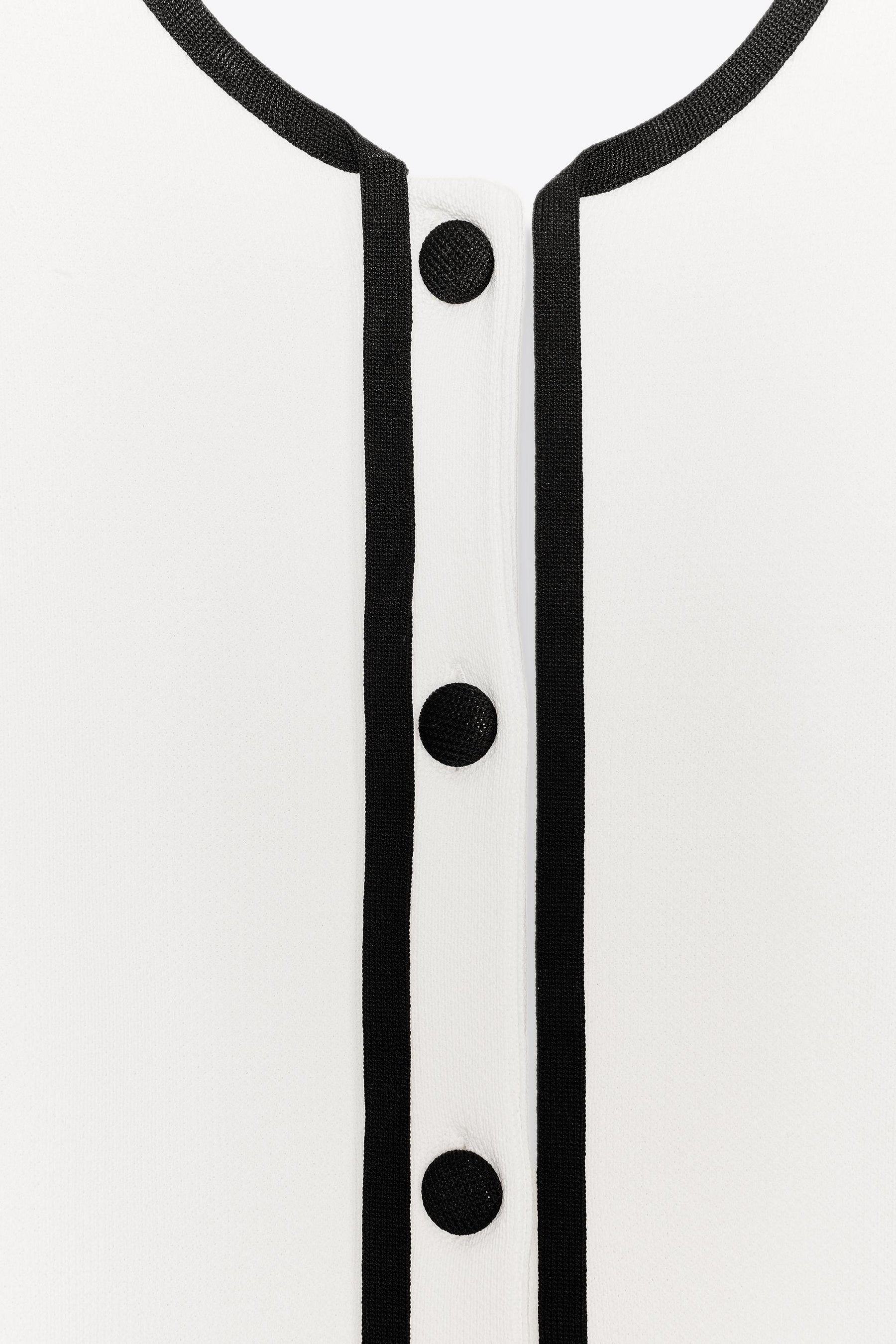 CARDIGAN WITH CONTRAST TRIMS - Image 6