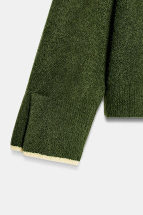 Contrast Trimmed Cardigan