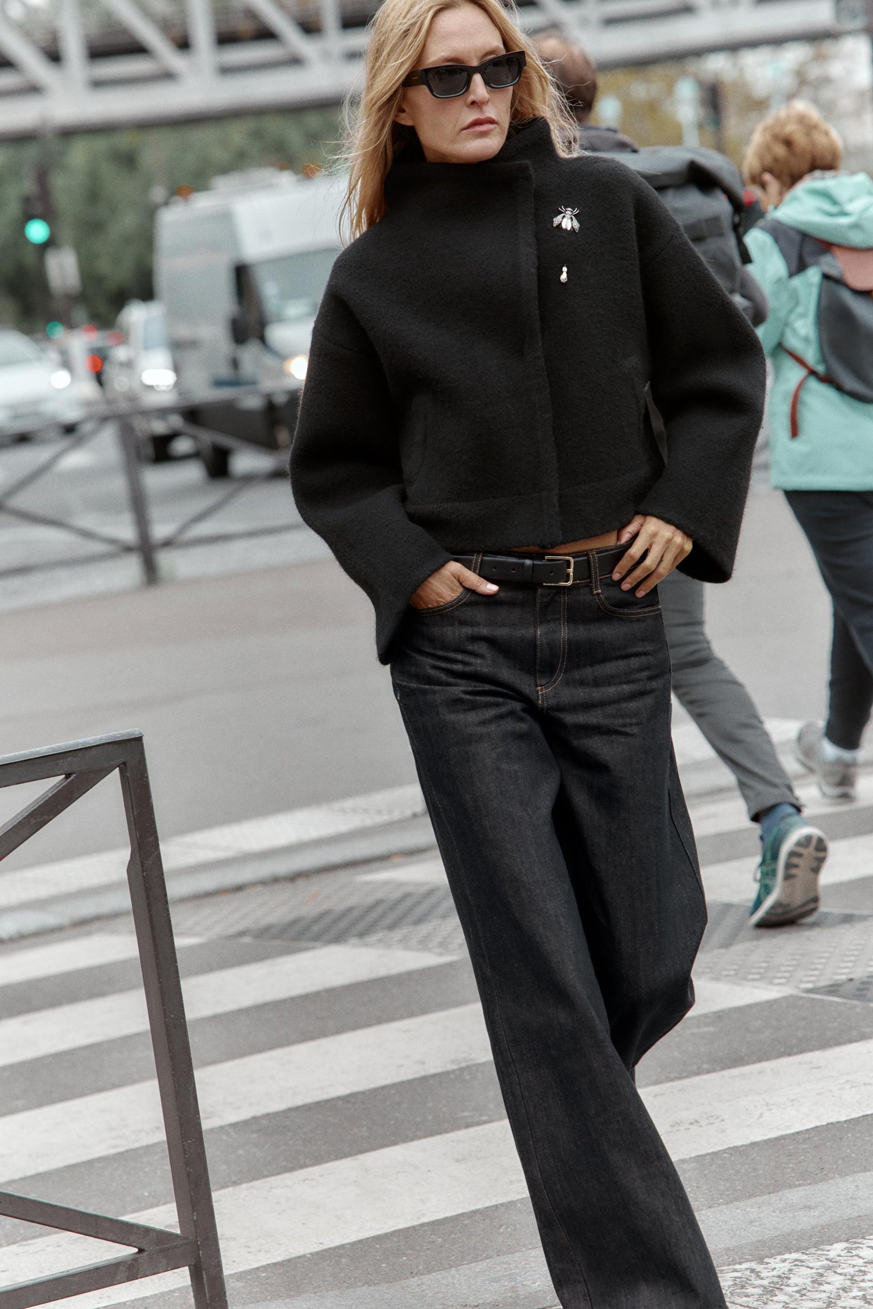 Double-Breasted Bomber Jacket