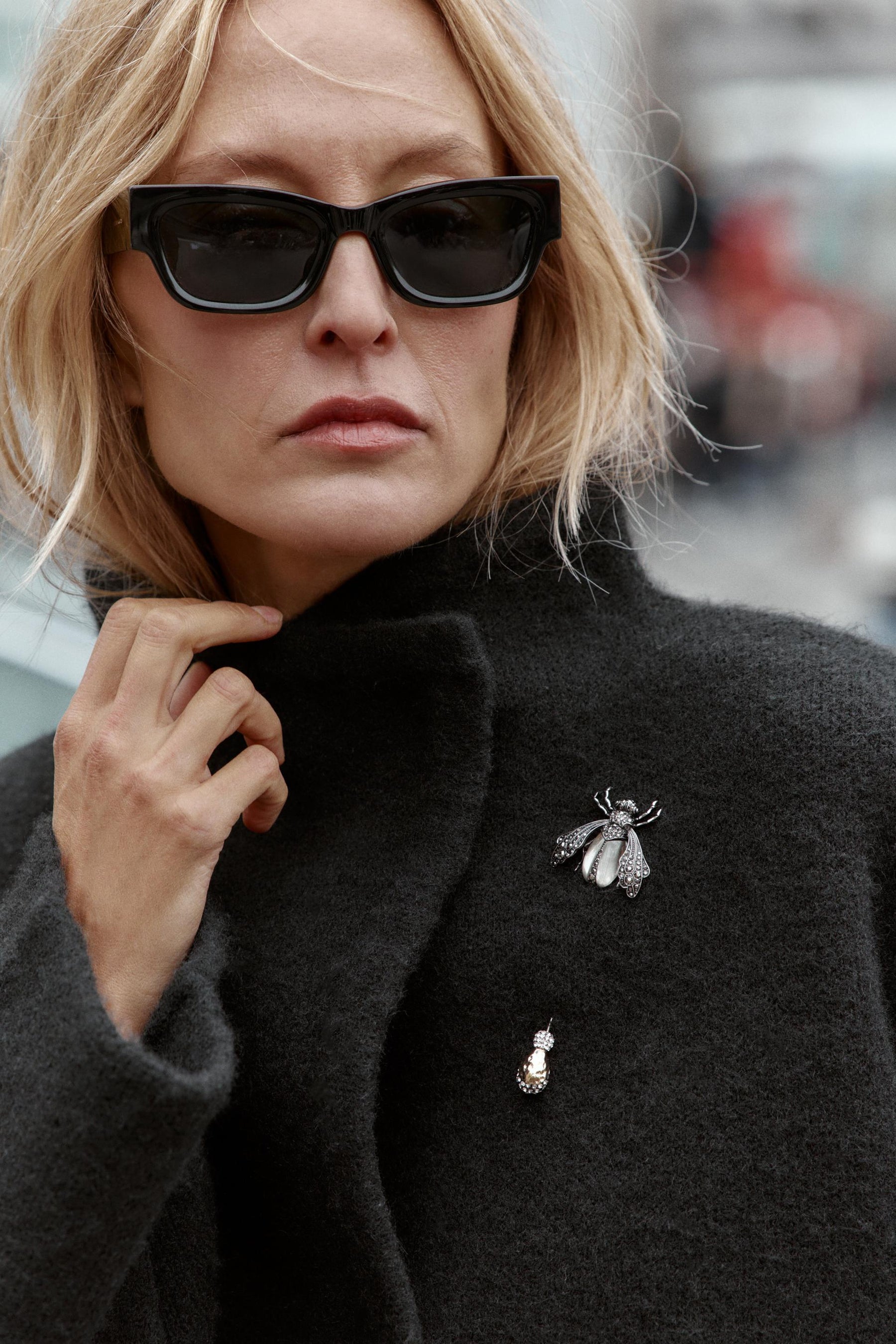 Double-Breasted Bomber Jacket