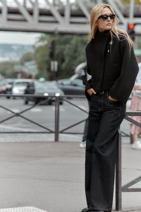 Double-Breasted Bomber Jacket