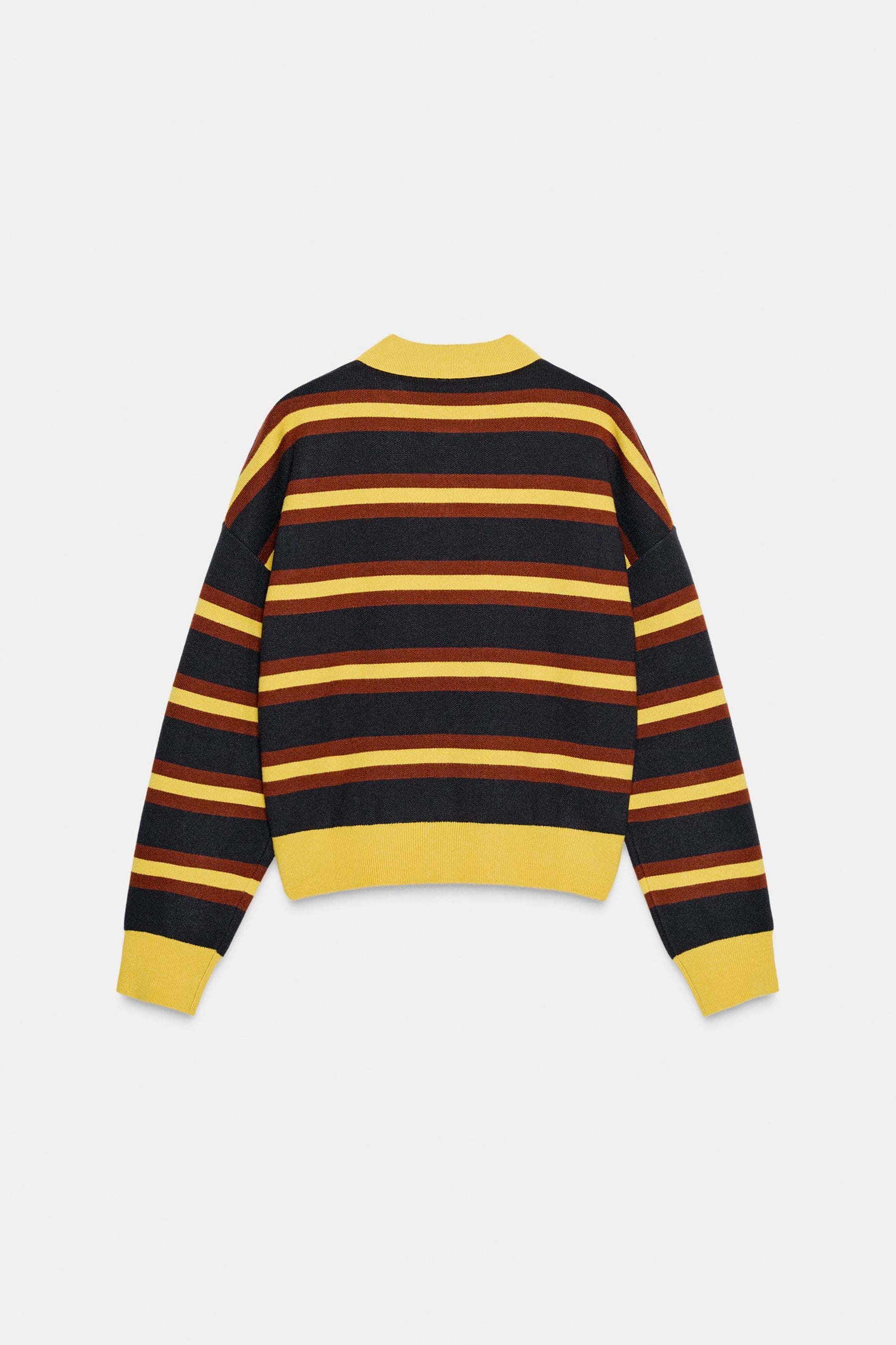Gestreiftes Strickpolohemd