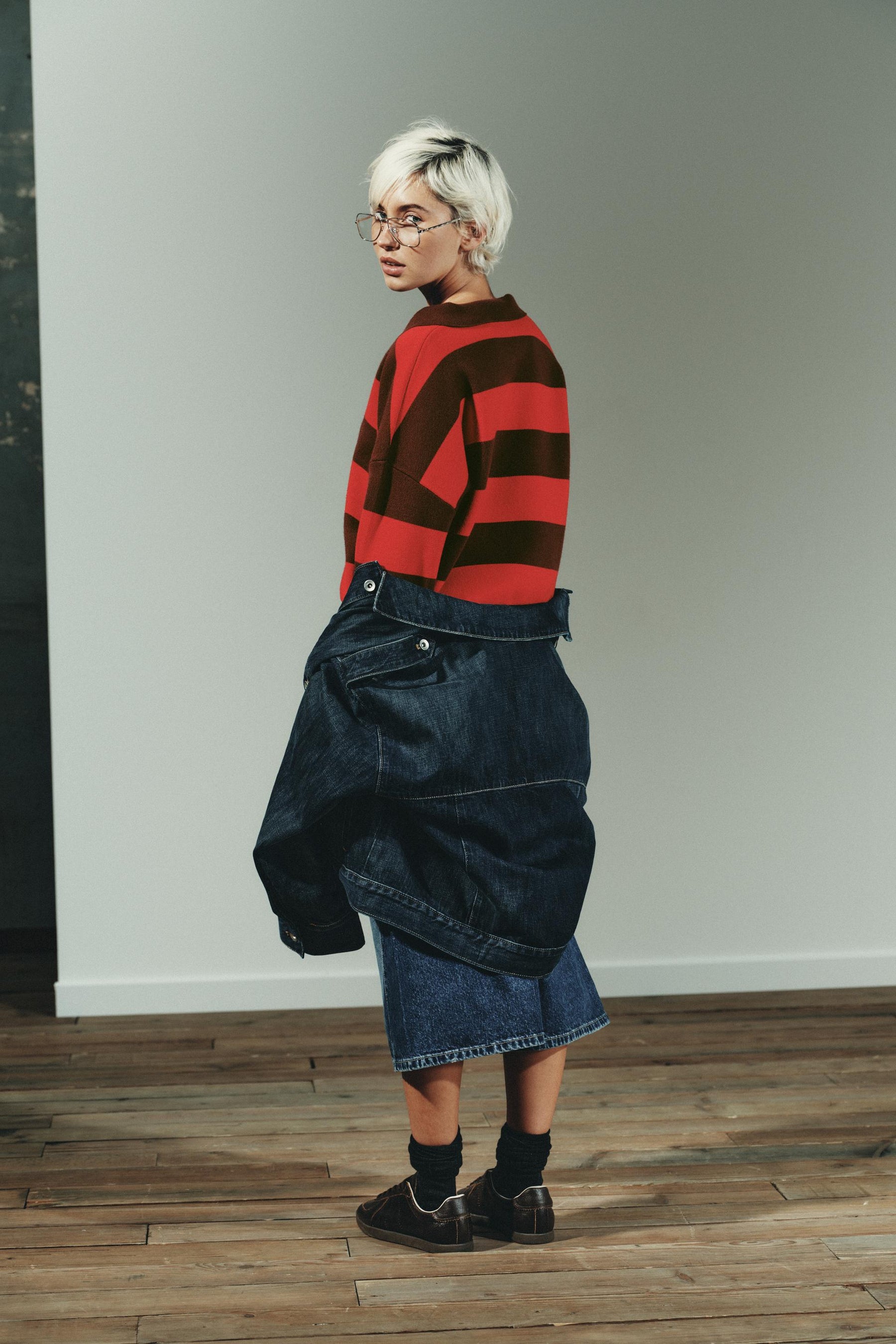 STRIPED KNIT SHIRT