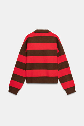 STRIPED KNIT SHIRT