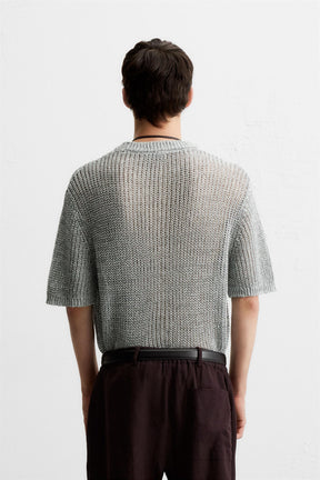 OPEN KNIT T-SHIRT - Image 3