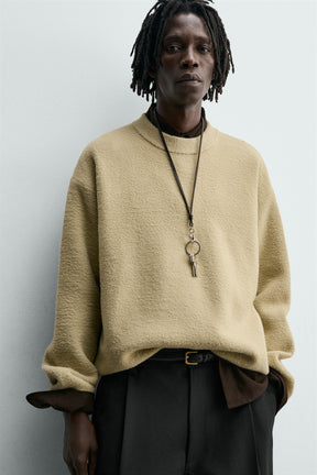 RELAXED FIT TEXTURED JUMPER - Image 6