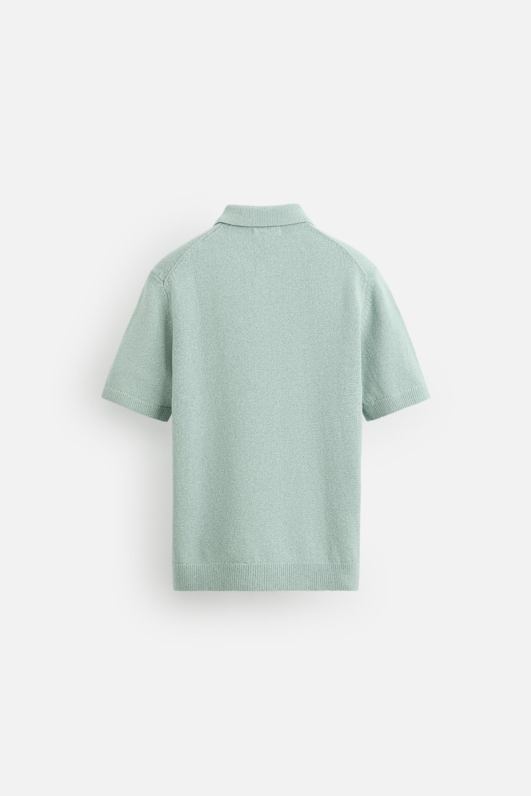 TEXTURED KNIT POLO SHIRT - Image 7