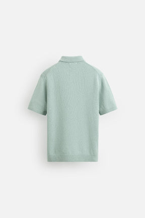 TEXTURED KNIT POLO SHIRT - Image 7