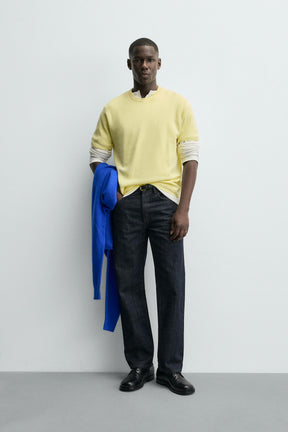 RELAXED FIT KNIT T-SHIRT - Image 1