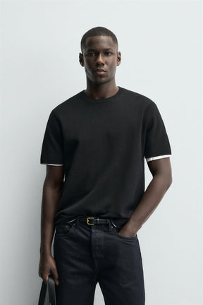 RELAXED FIT KNIT T-SHIRT - Image 2