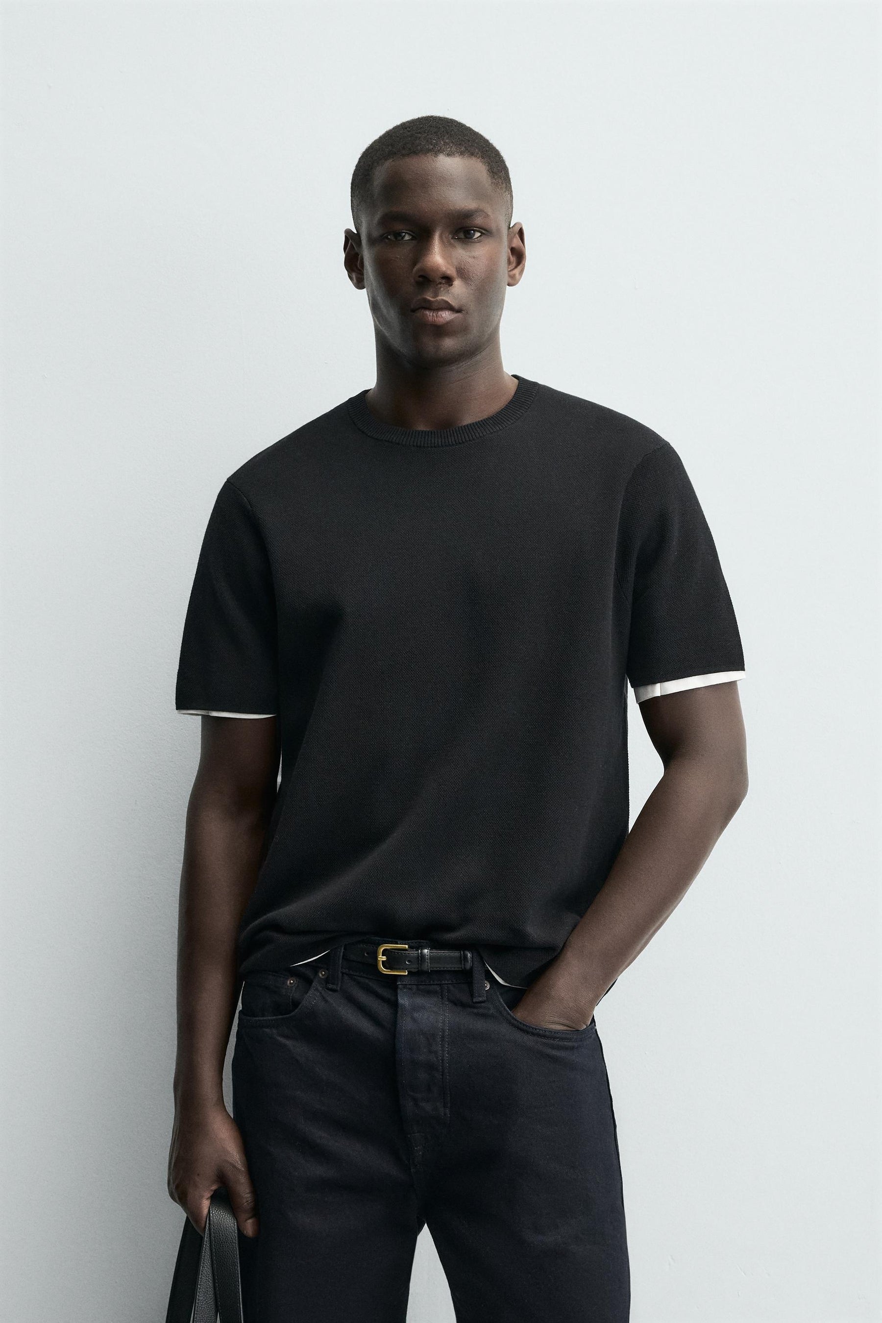 RELAXED FIT KNIT T-SHIRT - Image 2