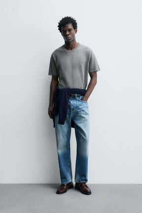 RELAXED FIT KNIT T-SHIRT - Image 1
