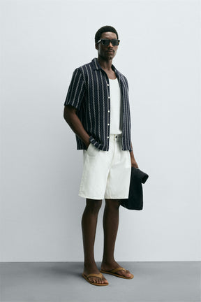 GEOMETRIC JACQUARD SHIRT - Image 4