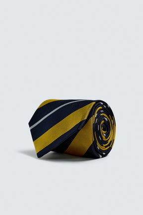 100% SILK STRIPED TIE - Image 3