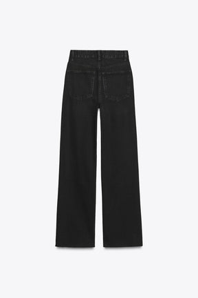 HIGH-WAIST WIDE-LEG JEANS