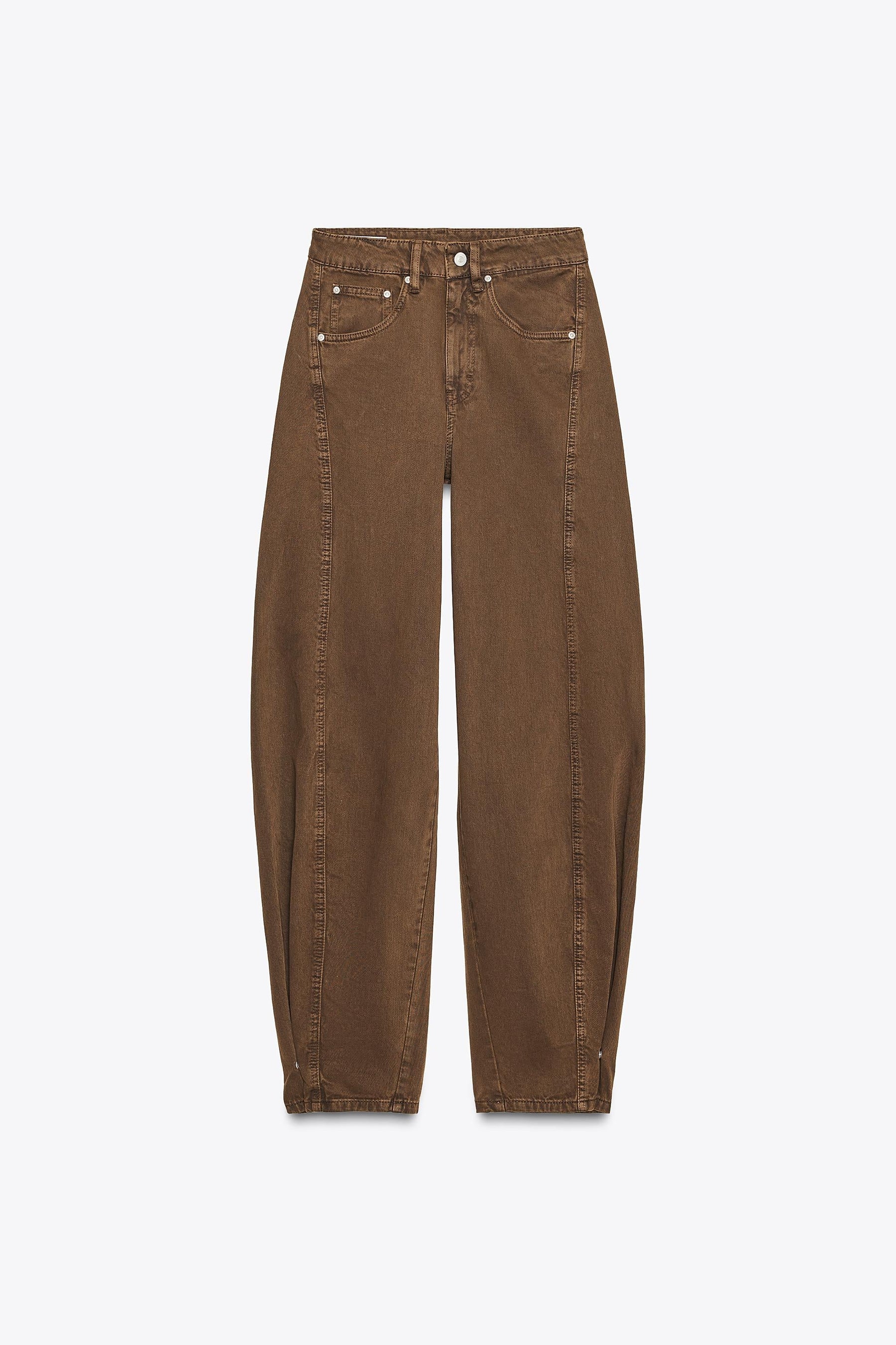 Baggy mid-waist jeans