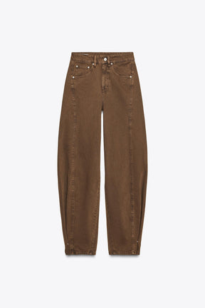 Baggy mid-waist jeans
