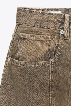 Oversized Barrel Low-Rise Jeans