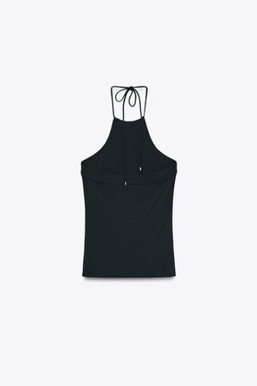 Crepe Halter Top