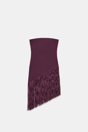FRINGED STRETCH TOP