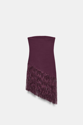 FRINGED STRETCH TOP