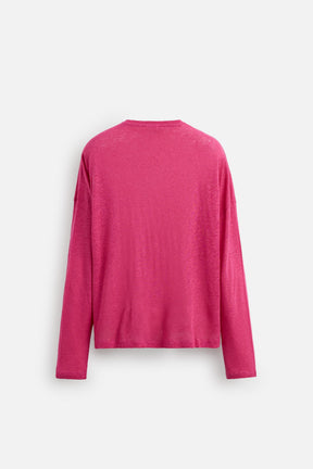 VISCOSE - LINEN T-SHIRT - Image 7