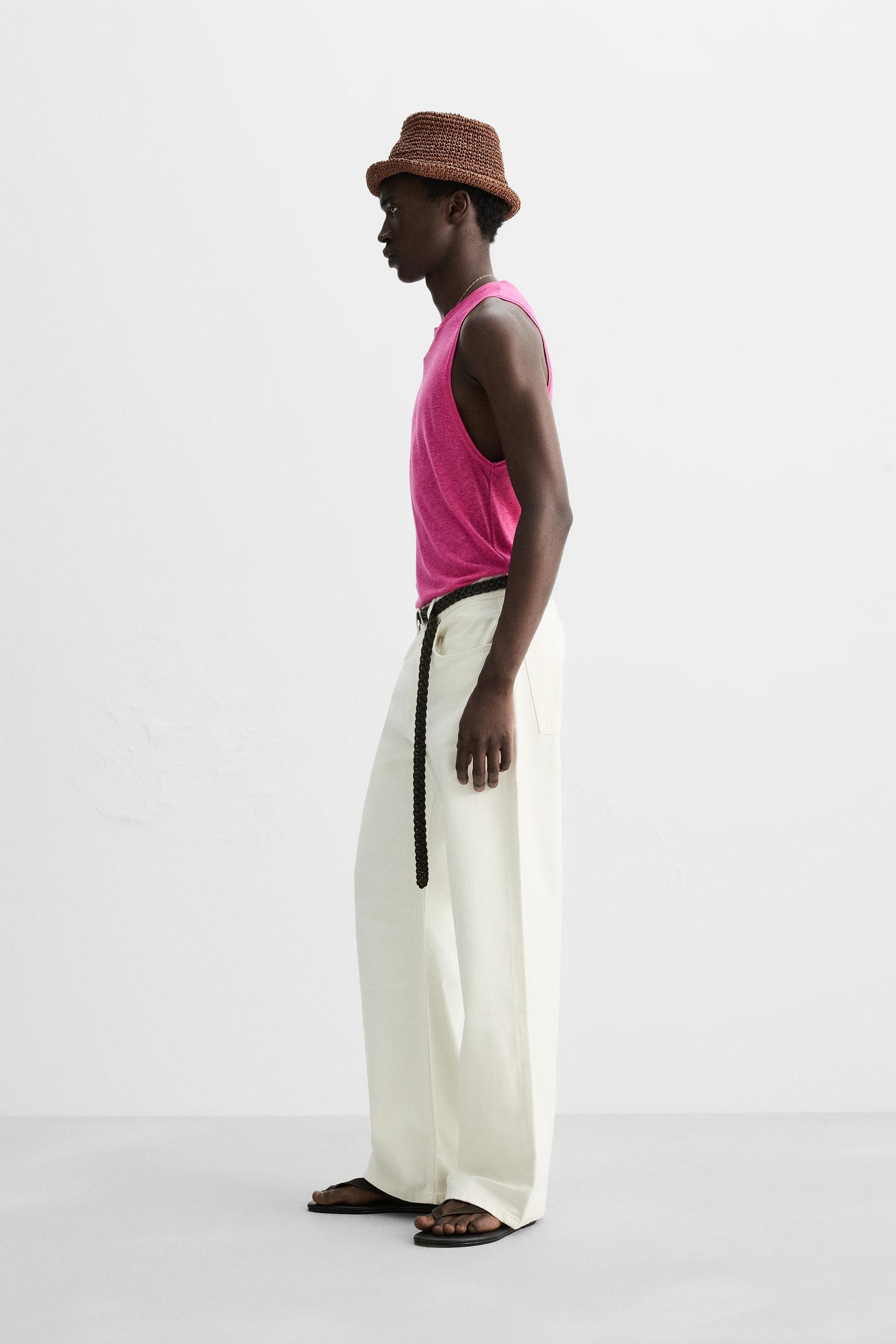 VISCOSE-LINEN TANK TOP - Image 4