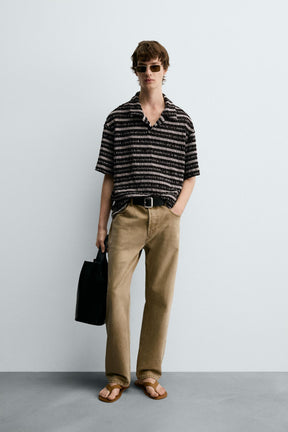 JACQUARD KNIT POLO SHIRT - Image 1