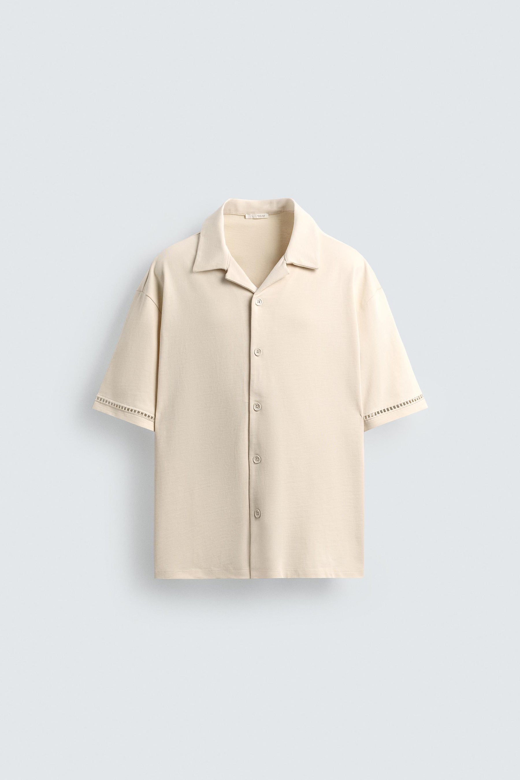 COMFORT SHIRT WITH OPENWORK DETAIL - Image 7