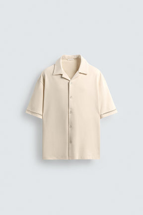 COMFORT SHIRT WITH OPENWORK DETAIL - Image 7