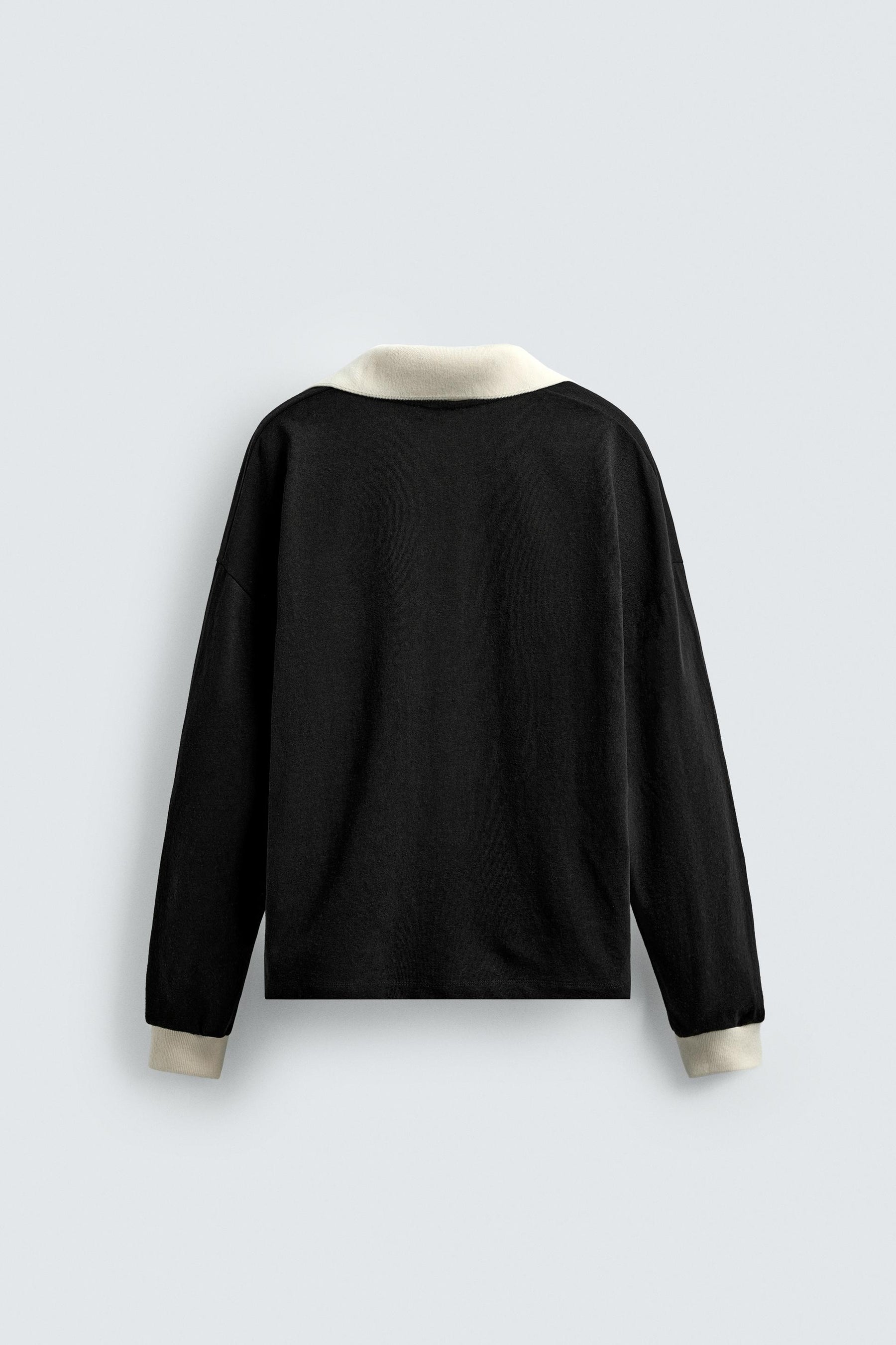 COTTON-HEMP POLO SWEATSHIRT - Image 4