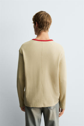 Waffelstrick-T-Shirt